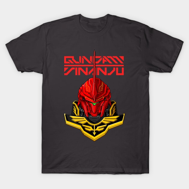 Sinanju Gundam T-Shirt by garistipis